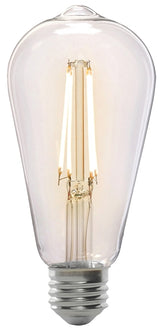 Feit Electric ST19/CL/VG/LED LED Bulb, Decorative, ST19 Lamp, 60 W Equivalent, E26 Lamp Base, Dimmable, Clear